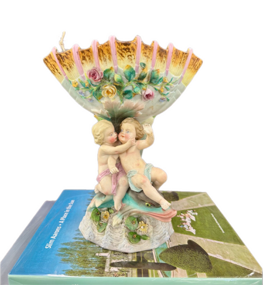 Spectacular antique figural porcelain centerpiece