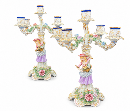 German Dresden Candelabra