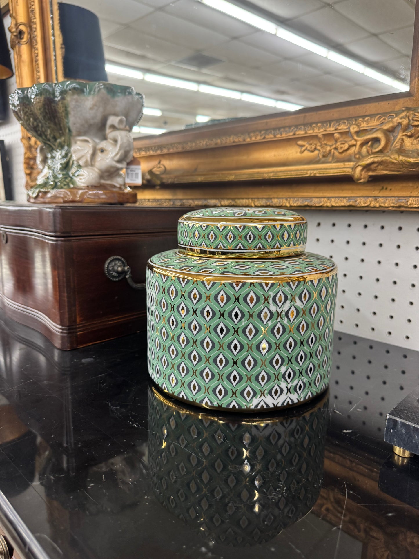 Green Gold Urn