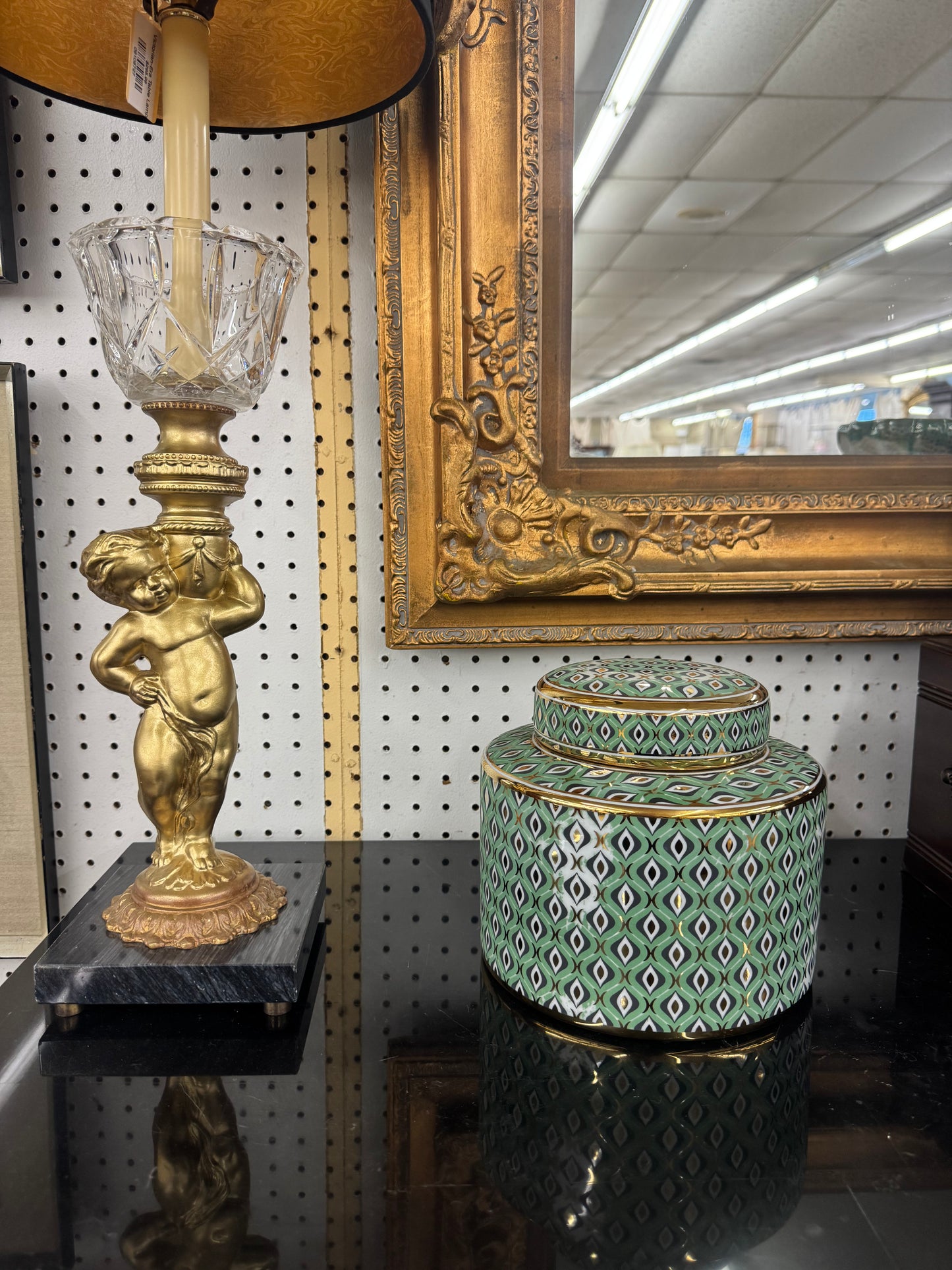 Green Gold Urn