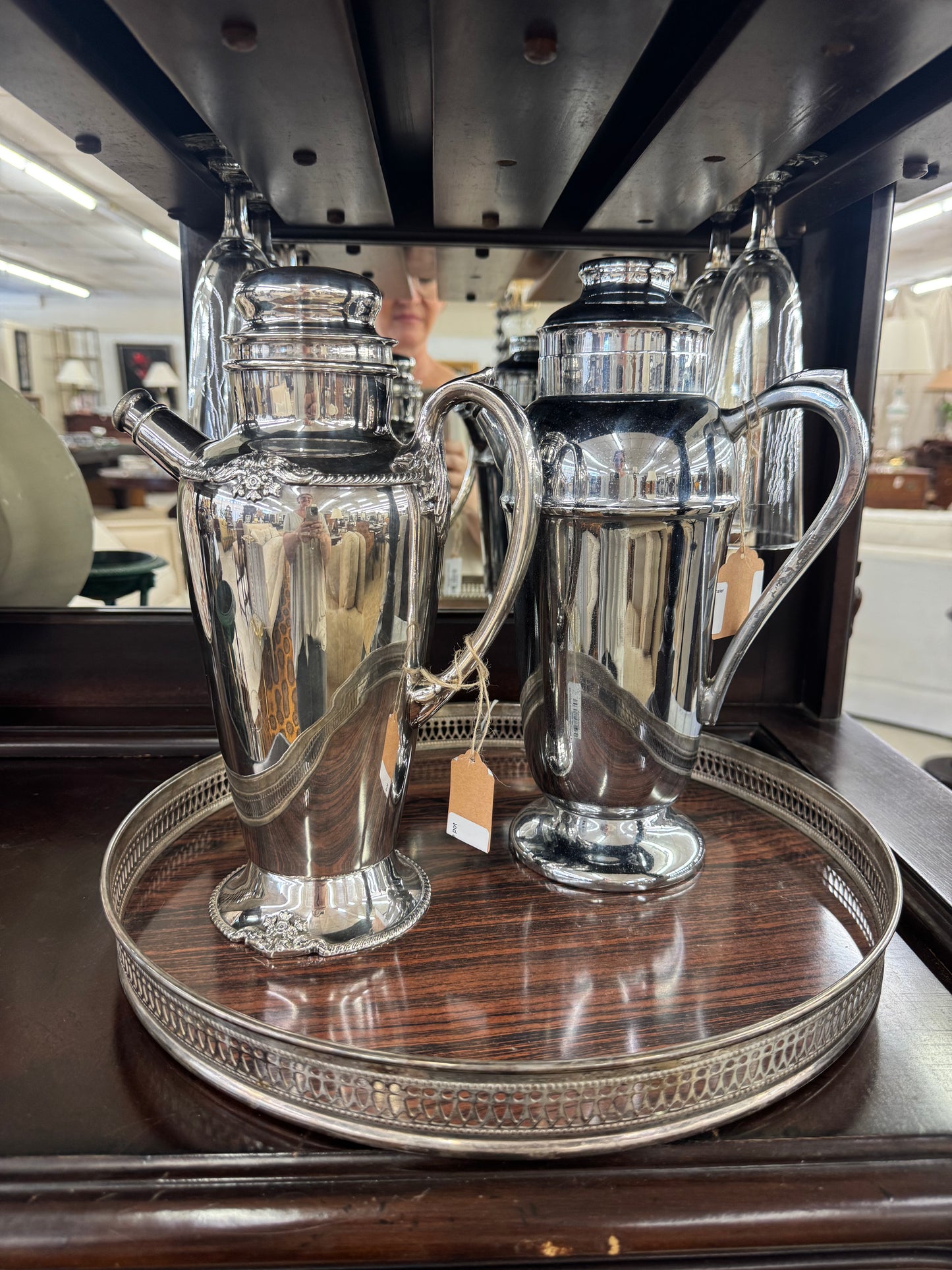 Vintage Chrome Metal Cocktail Shaker