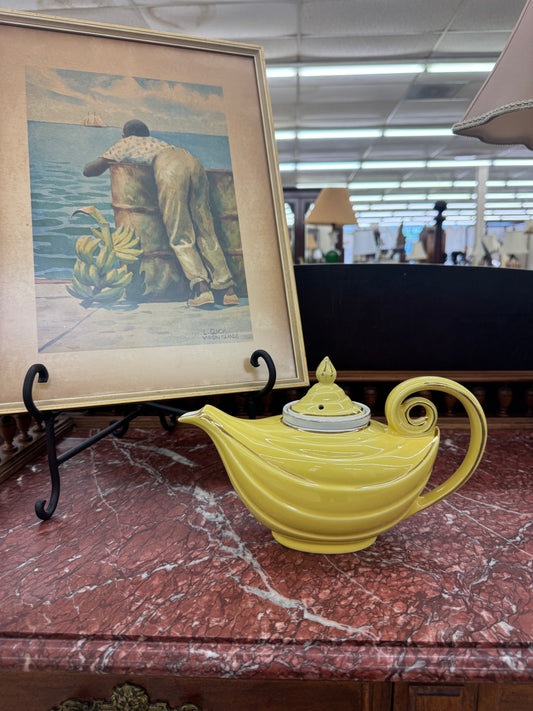 1970 HALL Yellow Aladdin Teapot