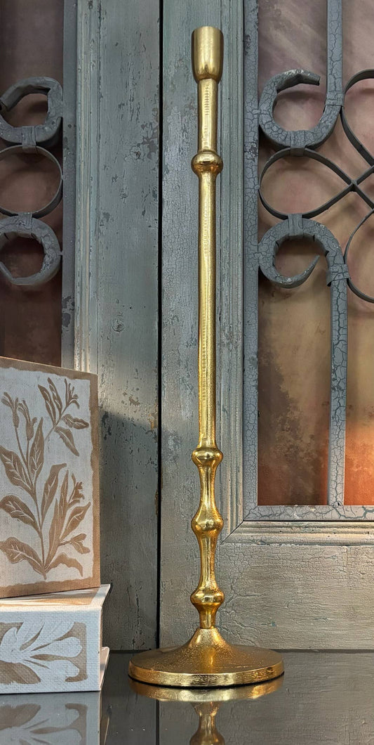 23.5"H GWEN GOLDEN CANDLESTICK