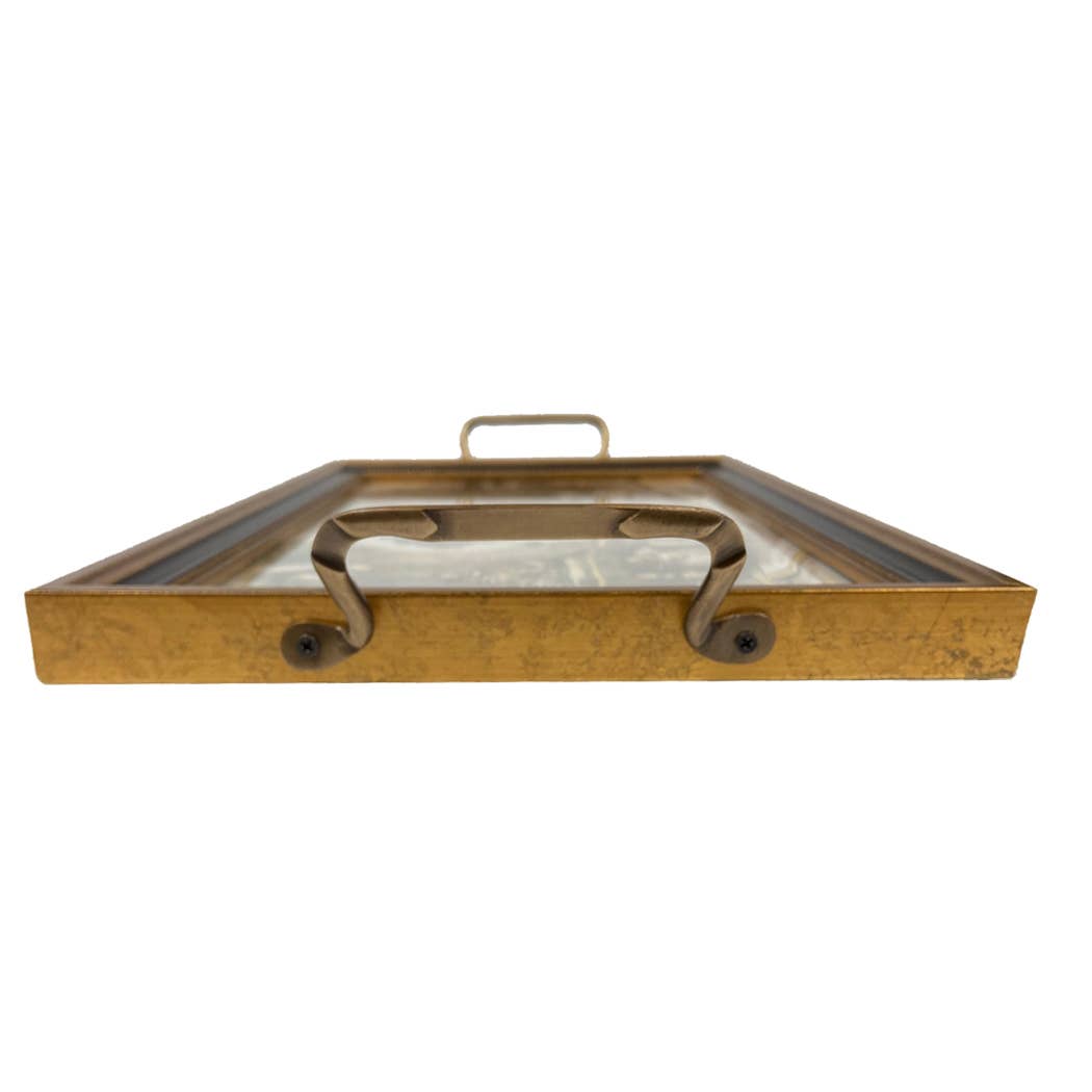 Hunters at the Inn Decorative Tray with Brass Handles