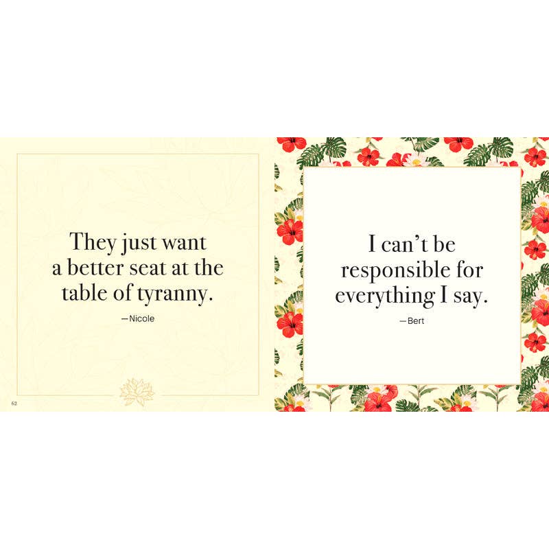 White Lotus: Iconic Quotes Heard Around the Resort - SALE!