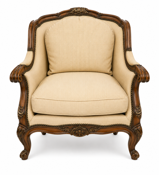 French Louis XV Style Bergère Chair