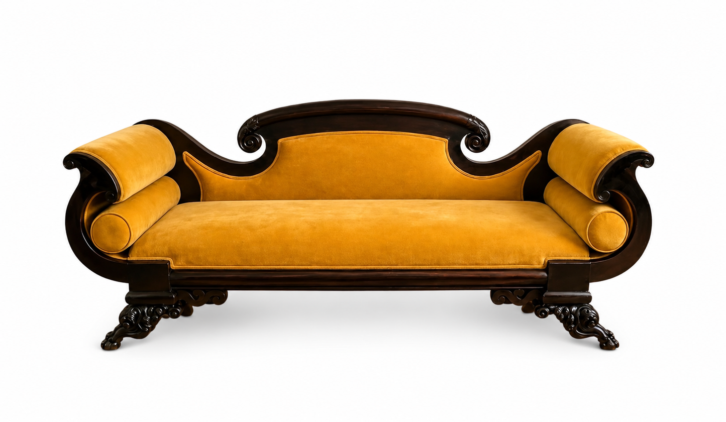 Empire Velvet Couch