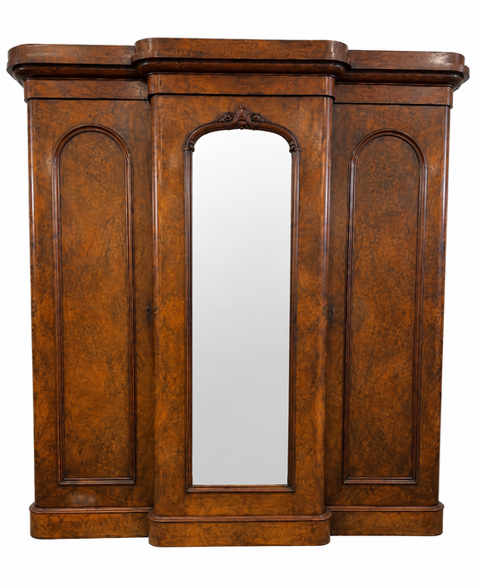 Antique Burl Walnut Armiore